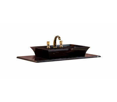 Столешница мрамор 101см Armadi Art Black Toros под LV-6 чашу 857-101-BT Столешница мрамор 101см Armadi Art Black Toros под LV-6 чашу 857-101-BT