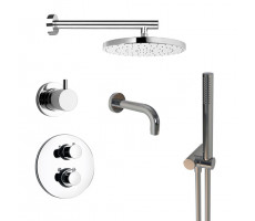 Комплект на 3 потребителя с термостатом Cox PAINI, для ванны/душа, хром 78CRSET36911THSHBATH 