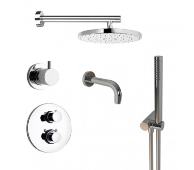 Комплект на 3 потребителя с термостатом Cox PAINI, для ванны/душа, хром 78CRSET36911THSHBATH 