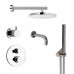 Комплект на 3 потребителя с термостатом Cox PAINI, для ванны/душа, хром 78CRSET36911THSHBATH 