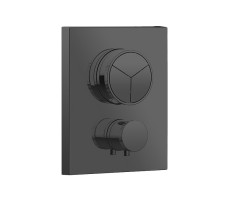 Внешняя часть встраиваемого термостатического смесителя Almar Core E176683.AB Черный 