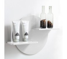 Полочка для ванной комнаты ABBER Stein AS1656 белая матовая 