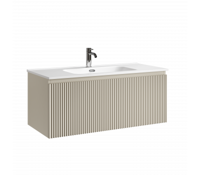 Тумба подвесная SANCOS Snob R 1.0 995х445х406, c одним ящиком оснащенным доводчиками, Beige Soft , арт.SNR1.0100CE Тумба подвесная SANCOS Snob R 1.0 995х445х406, c одним ящиком оснащенным доводчиками, Beige Soft , арт.SNR1.0100CE