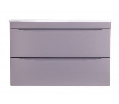 Тумба подвесная Style Line Бергамо мини 90 (2 ящ.) Люкс антискрейтч серый, PLUS СС-00002365 