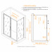 Душевой уголок RGW CL-133B (CL-13B + Z-03B) 1500x800 060913358-34 черный матовый 