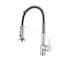 Смеситель для кухни с гибким изливом Shevanik S963, хром
