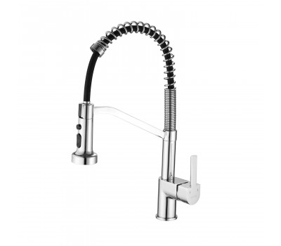 Смеситель для кухни с гибким изливом Shevanik S963, хром