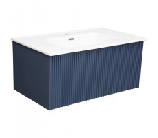 Тумба под раковину подвесная La Fenice Terra FNC-01-TER-BG-80, синяя  Тумба под раковину подвесная La Fenice Terra FNC-01-TER-BG-80, синяя