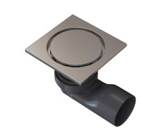 Душевой трап точечный Knotlor SDSC100BS матовая сталь  