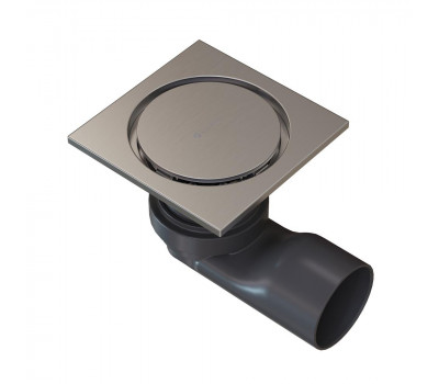 Душевой трап точечный Knotlor SDSC100BS матовая сталь  