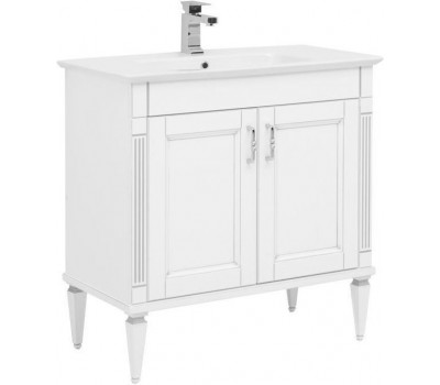 Тумба под раковину Aquanet Селена 90 белый/серебро Тумба под раковину Aquanet Селена 90 белый/серебро