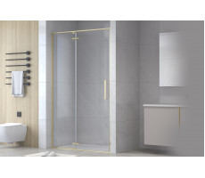 Душевая дверь Royal Bath BERN-V RB100-T-GD 100x195 (прозрачное) золотой 