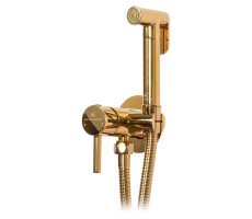 Гигиенический душ со смесителем встраиваемый Grocenberg GB001GO, золото Гигиенический душ со смесителем встраиваемый Grocenberg GB001GO, золото