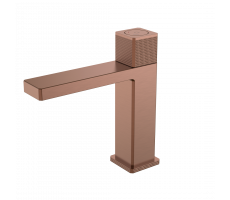 Смеситель автоматический для раковины QUAD BRUSHED BRONZE Boheme 159-BRB брашированная бронза 