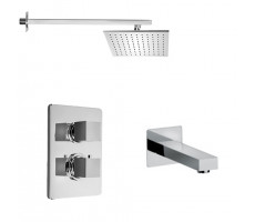 Комплект на 2 потребителя с термостатом Grazia PAINI, для ванны с верхним душем, хром 21CRSET26911THBATHHEAD 