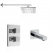 Комплект на 2 потребителя с термостатом Grazia PAINI, для ванны с верхним душем, хром 21CRSET26911THBATHHEAD 