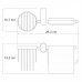 Держатель туалетной бумаги и освежителя WasserKRAFT Berkel K-6800 6859 Хром 