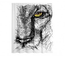 Шторка WasserKRAFT Isar SC-73000 73101 черный матовый 