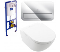 Унитаз с инсталляцией Villeroy & Boch Subway 3.0 4670TS01 (инсталляция 9224 61 00 + клавиша 9224 90 61) Унитаз с инсталляцией Villeroy & Boch Subway 3.0 4670TS01 (инсталляция 9224 61 00 + клавиша 9224 90 61)