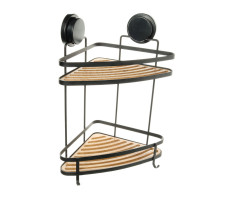 Полка Fixsen угловая двухэтажная черная Magic FX-920B-2 