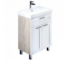 Тумба с раковиной IDDIS Sena 60 напольная белая/под дерево SEN60W2i95K Тумба с раковиной IDDIS Sena 60 напольная белая/под дерево SEN60W2i95K