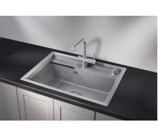 Кухонная мойка GRANULA KS-7301, АЛЮМИНИУМ, кварц 