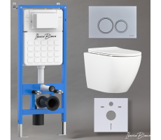 Комплект 3в1 IBERICA BLANCA инсталляция SILENCIO, унитаз BILBAO ALTO белый, кнопка смыва ESTI-O хром матовый (IB001.BLA.234.824) Комплект 3в1 IBERICA BLANCA инсталляция SILENCIO, унитаз BILBAO ALTO белый, кнопка смыва ESTI-O хром матовый (IB001.BLA.234.824)