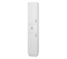 Шкаф - пенал Misty Амбра 35 левый (белый) П-Амб050-011Л 