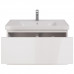 Тумба с раковиной подвесная Dreja Perfecto 90 см, белый