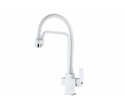 Смеситель для кухни под фильтр ZORG  ZR 341-8 YF WHITE белый 