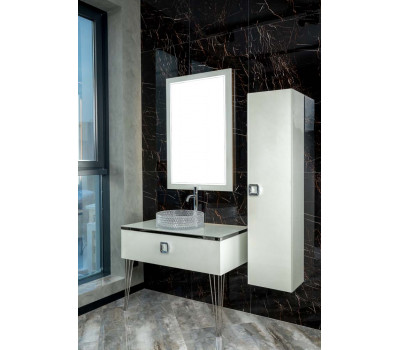 Столешница стекло 100см прямая Жемчужный Белый Lucido 853-100-W Lucido 