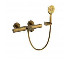 Смеситель для ванны термостатический Raiber RPG-008, золото 