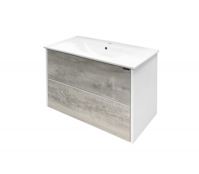 Тумба-умывальник Comforty Женева-90 дуб белый с раковиной 90E Тумба-умывальник Comforty Женева-90 дуб белый с раковиной 90E