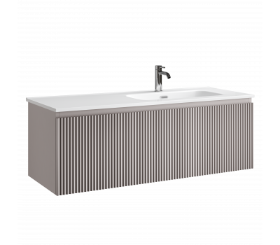 Тумба подвесная SANCOS Snob R 1.0 1195х445х406, c одним ящиком оснащенным доводчиками, Doha Soft , арт.SNR1.0120RSM 