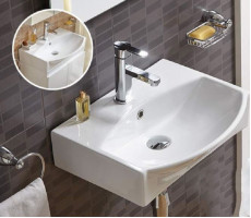 Умывальник CeramaLux 78014C белый 