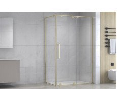 Душевой угол BERN-S RB140x80х195-T-GD (прозрачное) золото 