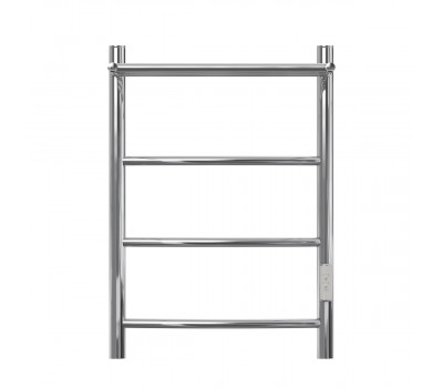 Полотенцесушитель электрический Point Афина PN04846P П3 400x600 с полкой, диммер справа, хром