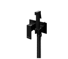 Гигиенический душ со смесителем встраиваемый Knotlor FHS02S1BL черный матовый 