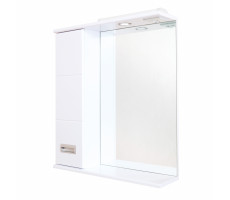 Шкаф-зеркало Onika Балтика 58 белый, левый, с подсветкой 205815 