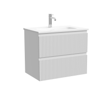 Тумба подвесная SANCOS Snob R 590х390х500, c двумя ящиками оснащенными доводчиками, Bianco, арт.SNR60/39W Тумба подвесная SANCOS Snob R 590х390х500, c двумя ящиками оснащенными доводчиками, Bianco, арт.SNR60/39W