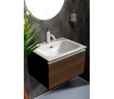 Тумба без раковины Armadi Art Vallessi 60 DARK OAK, 1 полка 837-060-D 