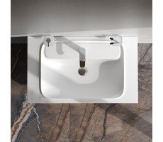 База под раковину с нишей и 1 ящиком, 80 см, белый глянец, универсальная AM.PM Func M8FFUX0801WG Белый 