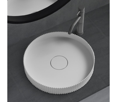 Раковина накладная ABBER Stein AS2604 белая матовая 