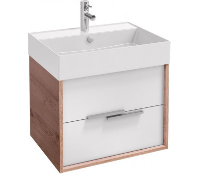Тумба под раковину 60 VIVIENNE цвет белый + дуб давос Jacob Delafon EB1666-E75-J5 Тумба под раковину 60 VIVIENNE цвет белый + дуб давос Jacob Delafon EB1666-E75-J5