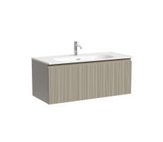 Тумба под раковину Sancos Код (Code) CD100GP 100x45x40 серая платина