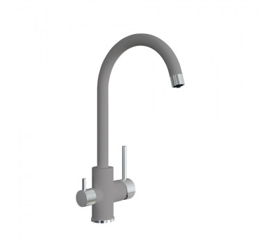 Смеситель для кухни с подключением фильтра Florentina КЛИО 333.13Н.2123.305, грей 
