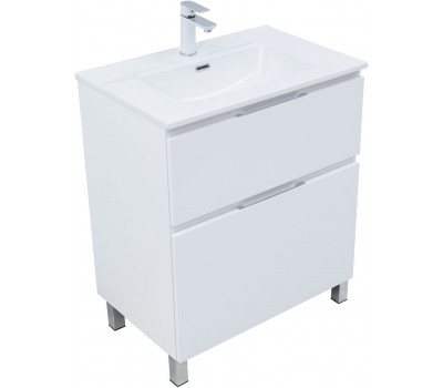 Тумба с раковиной Aquanet Алвита new 70 (Flash) напольная 2 ящ. цв. белый матовый 00345687 Тумба с раковиной Aquanet Алвита new 70 (Flash) напольная 2 ящ. цв. белый матовый 00345687