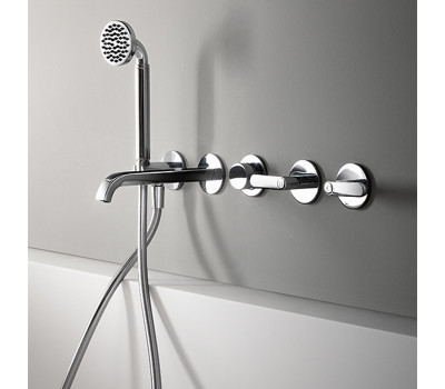 Смеситель для ванны Fantini Icona Deco 53 02 R119B Хром Смеситель для ванны Fantini Icona Deco 53 02 R119B Хром