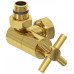 Вентиль Сунержа 3D G 1/2" НР х G 3/4" НГ левый крест цвет-золото 03-1410-1234 