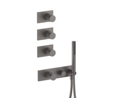 Смеситель для душа термостат Fantini Milano 31 P5 4714B Gun metal 